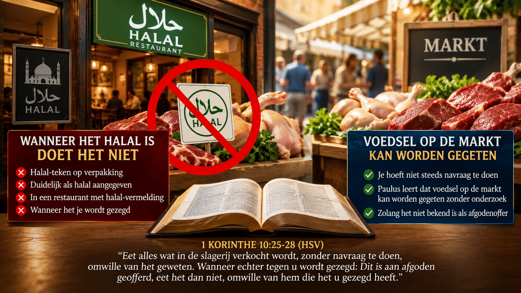 Waarom een Gelovige Geen Halal Moet Eten